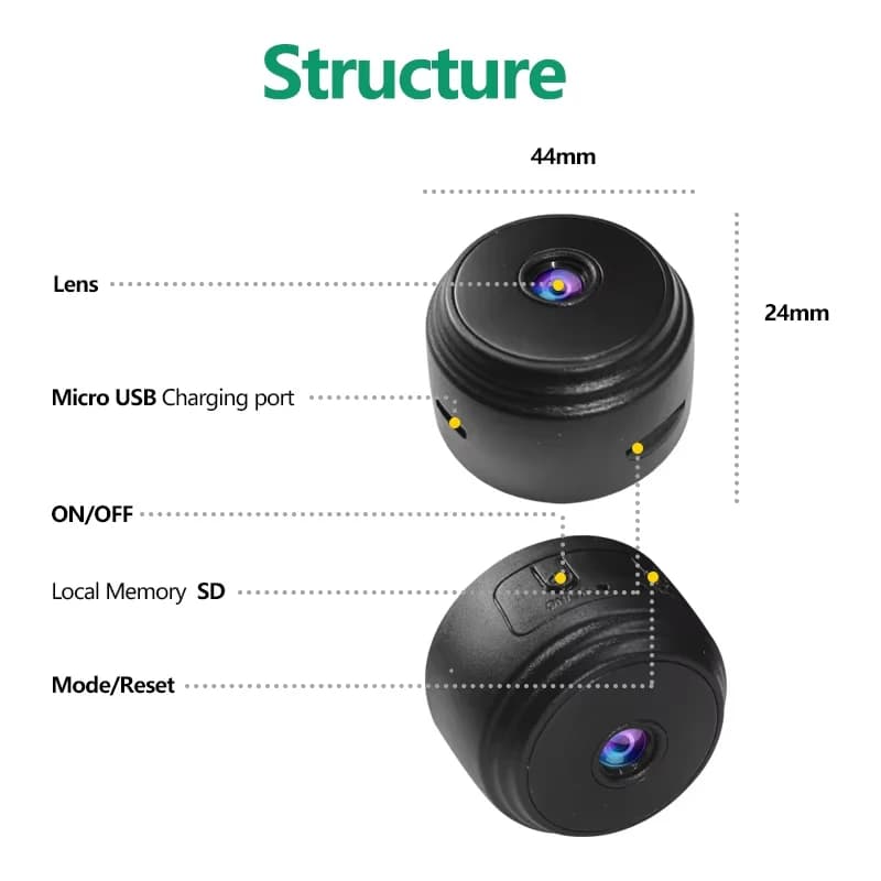 Mini Camera 1080P Clear Security Protection Lightweight Portable Premium Cams Motion Detection Wireless WiFi Surveillance Camera
