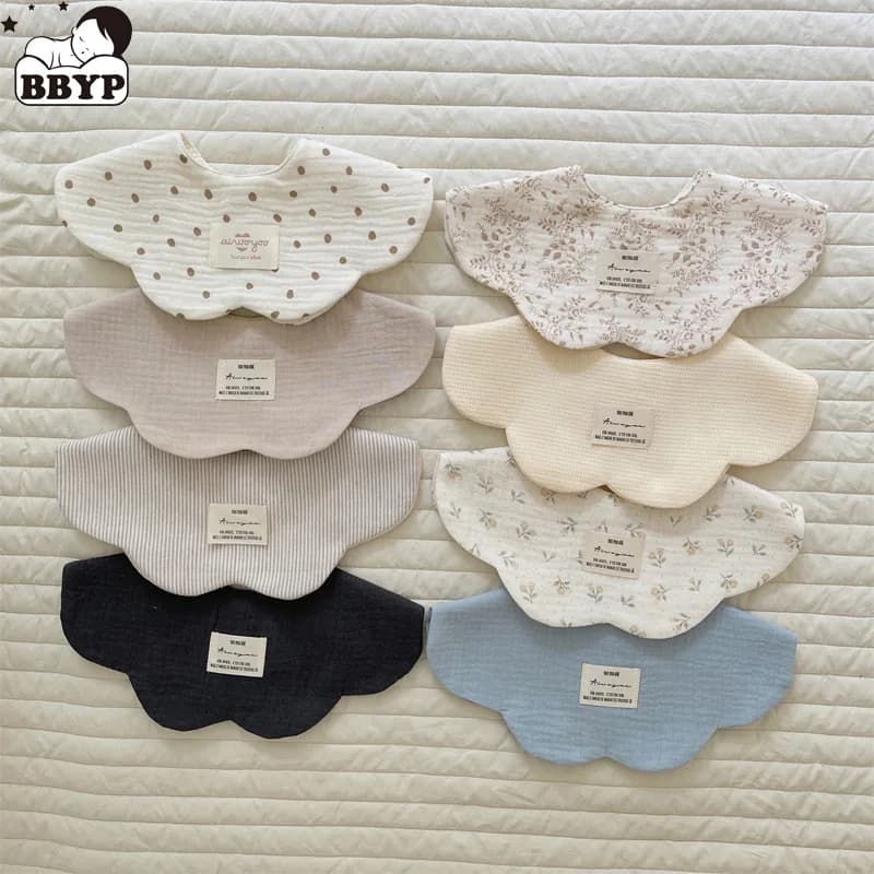 Soft Petal Baby Bib with Bear Design