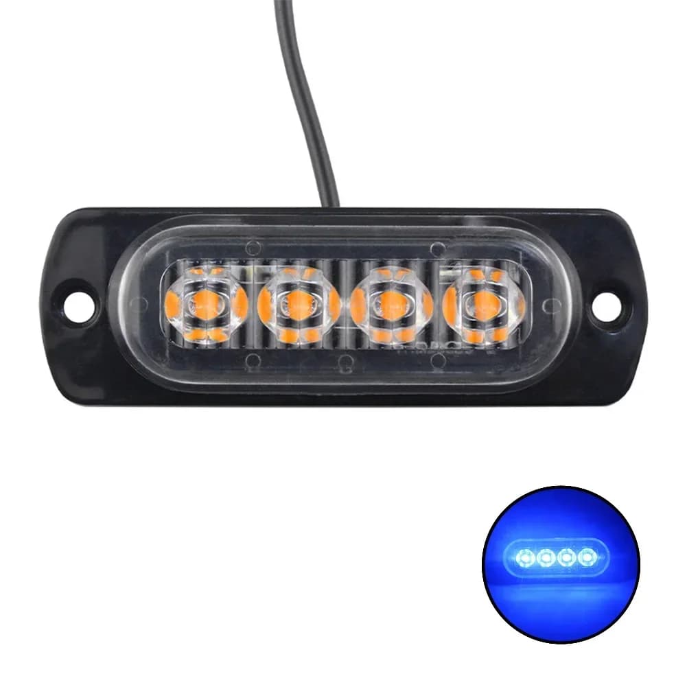 Led Light Grille Lights Car Emergency Light 6LED Warn Light Lights For Car TRUCK Led Light 12V 24V