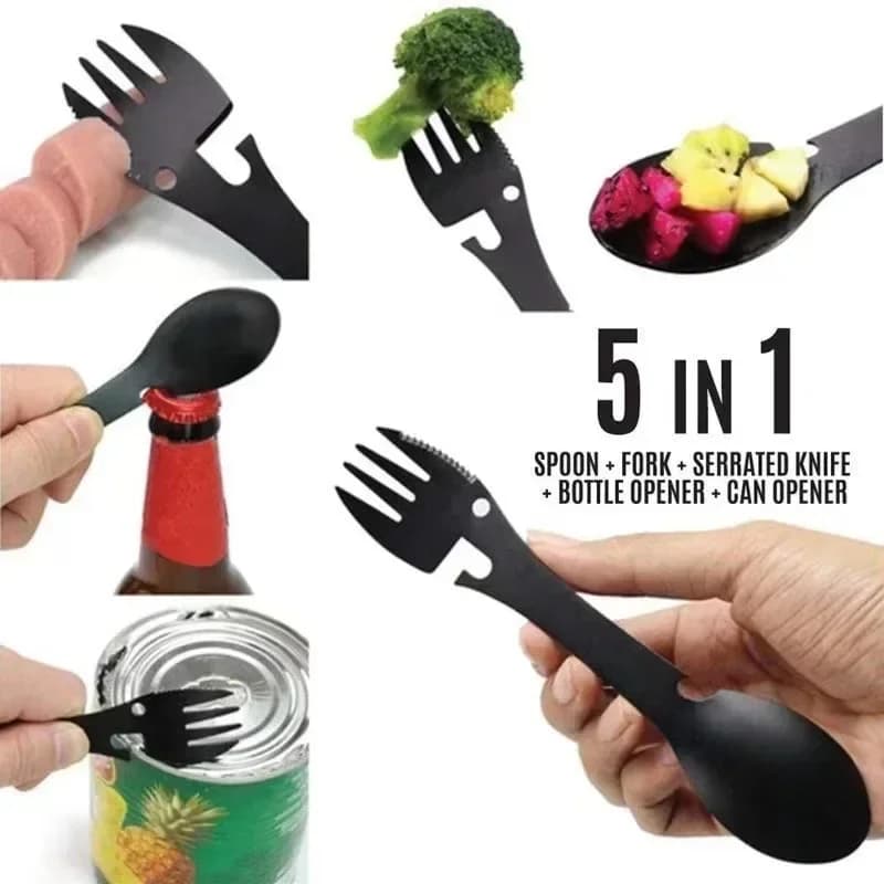 5-in-1 Outdoor Camping Survival Tool Kit