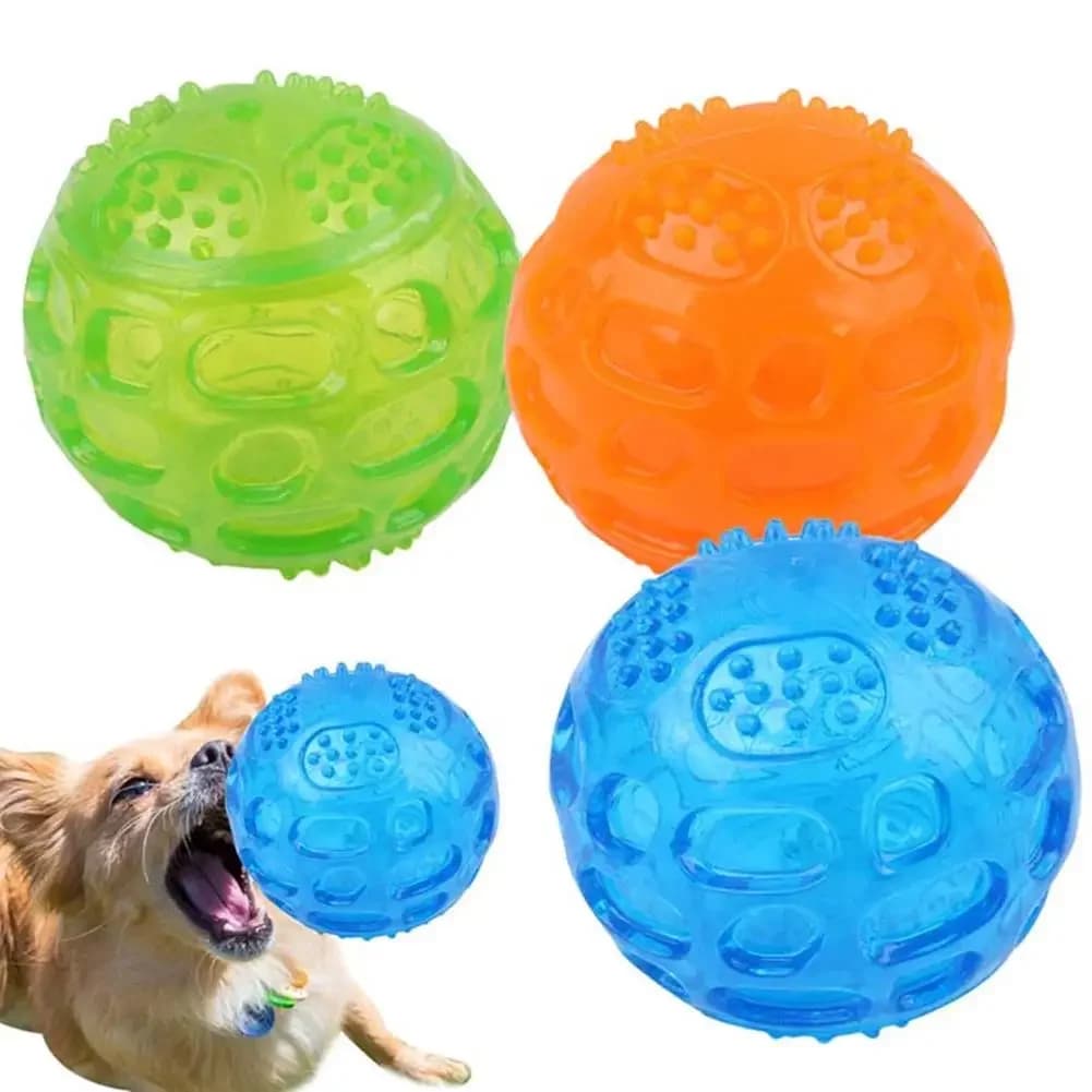 Dog Interactive Ball Toy Anti-Bite Squeak Chewing