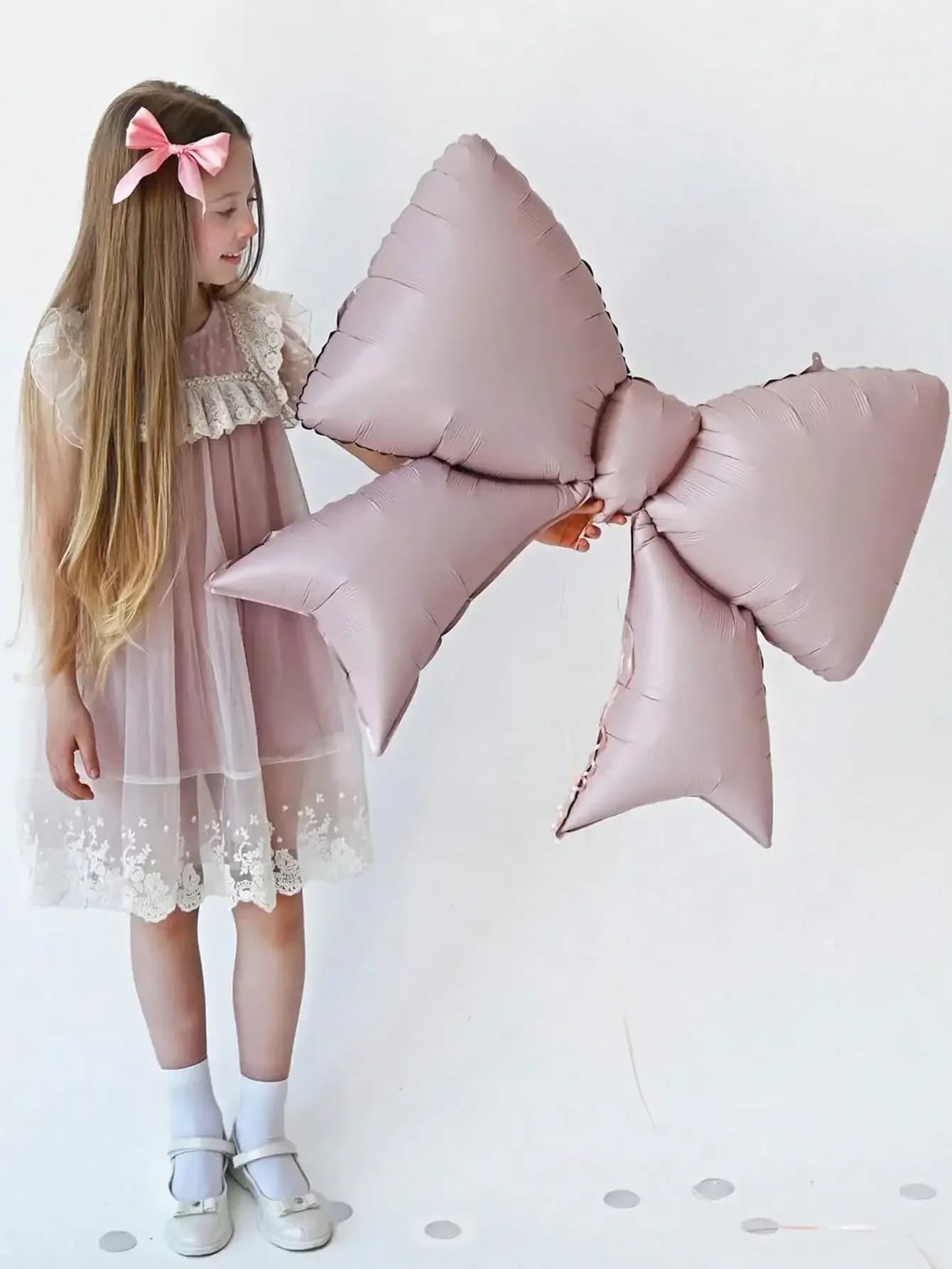 12pcs Large Decorative Balloons with Pink Bows Suitable for Valentine's Day Wedding Decoration Birthdays Pink Themed Parties
