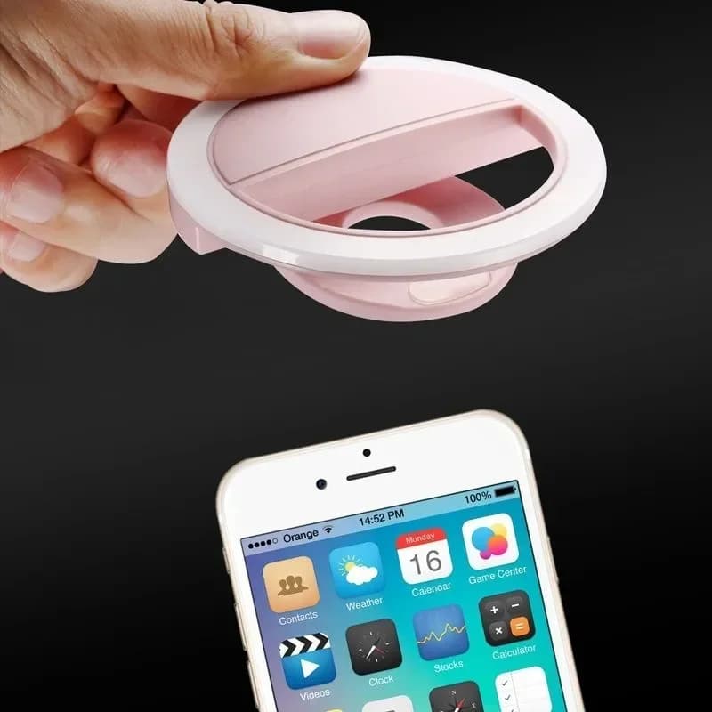 Ringlight Selfie Light Clip On Light For iPhone Samsung POCO Phone Light Ring Video Photo Lamp Flashlight Back Light USB Charge