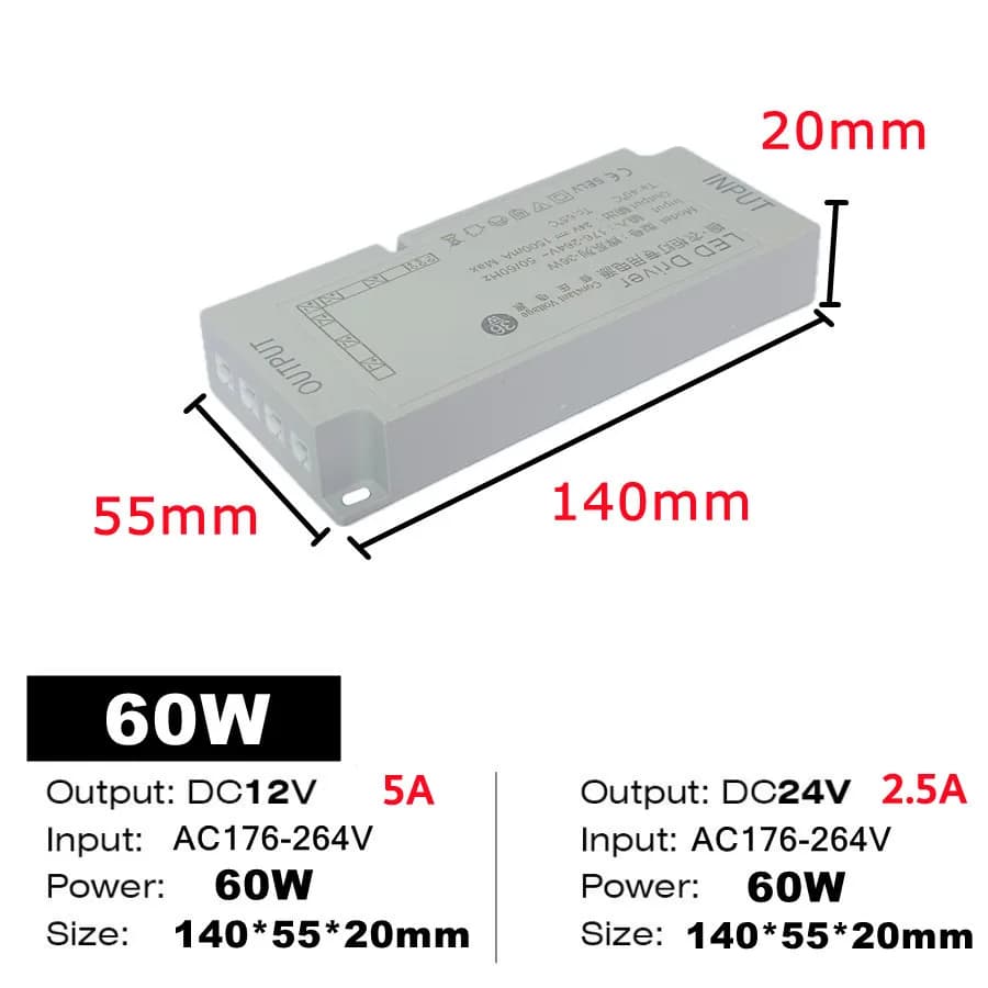 60W / DC 12V / EU Plug