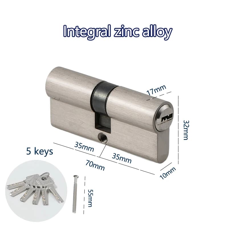 Smart Lock Door Cylinder Locker Cylinder Door with Master Key Indoor Entrance Door Lock 60mm 70mm 80mm Me Key Customize