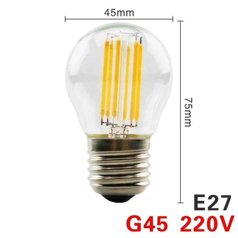 G45 E27 / Warm white / 8W 220V