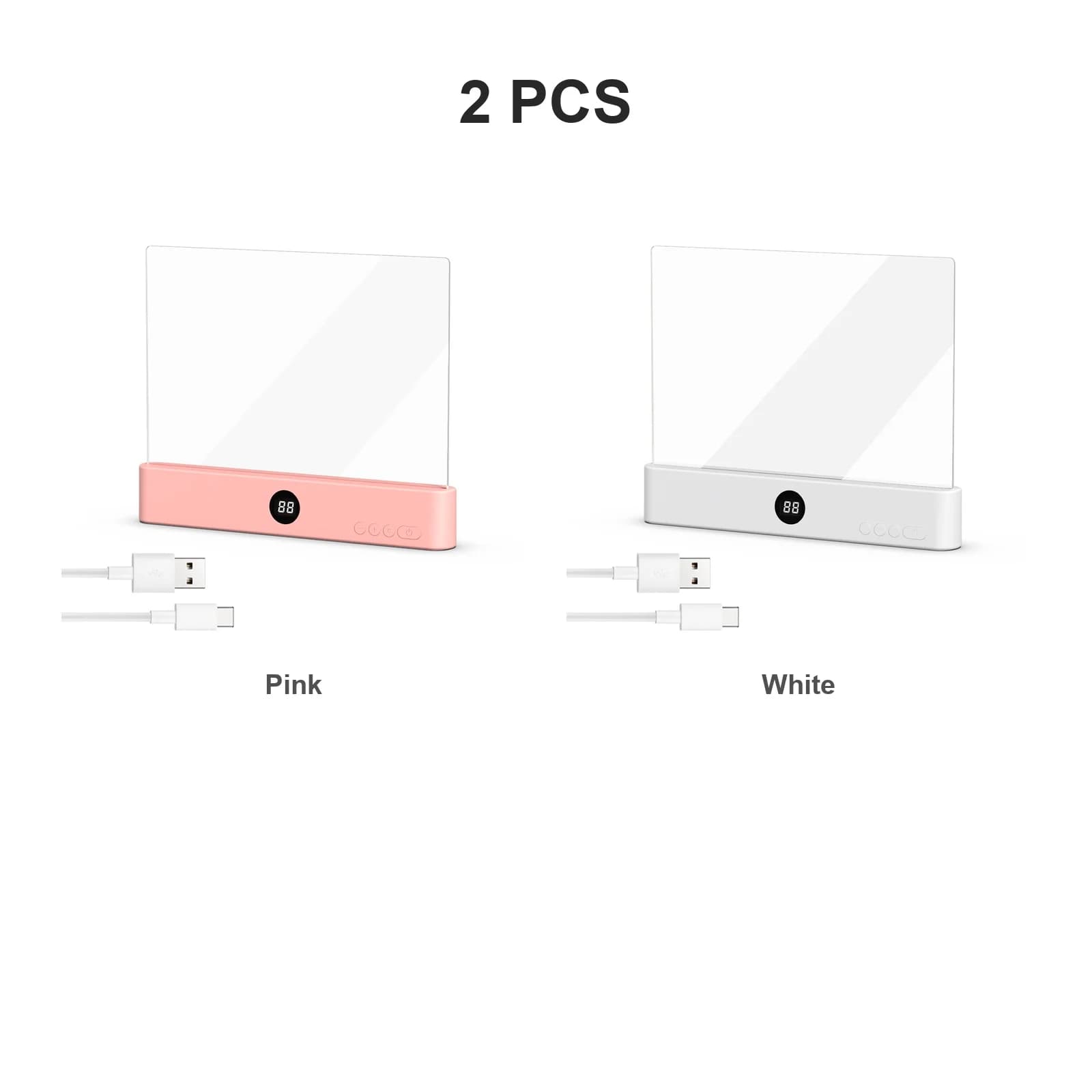 Pink and White
