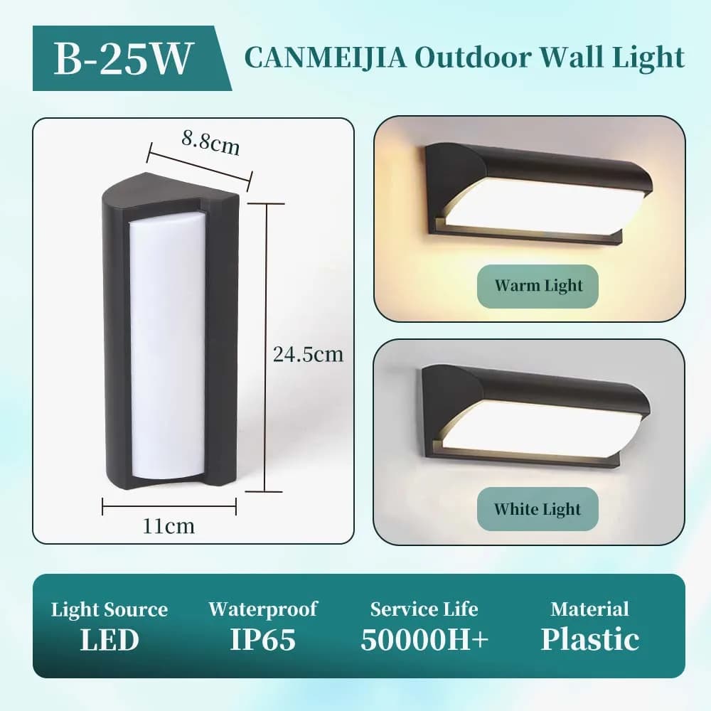 Type B Black 25W / Warm light