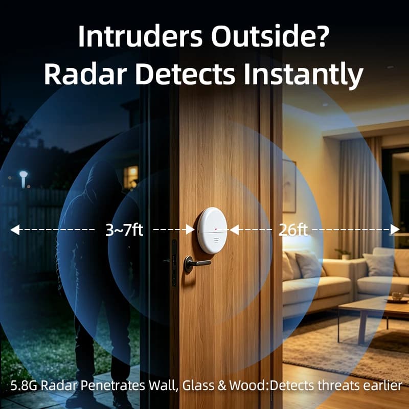 Radar Sensor Door Window Anti-Theft Alarm Home Use For Children, Elderly, Fall Protection, And Pedestrian Detection Warning