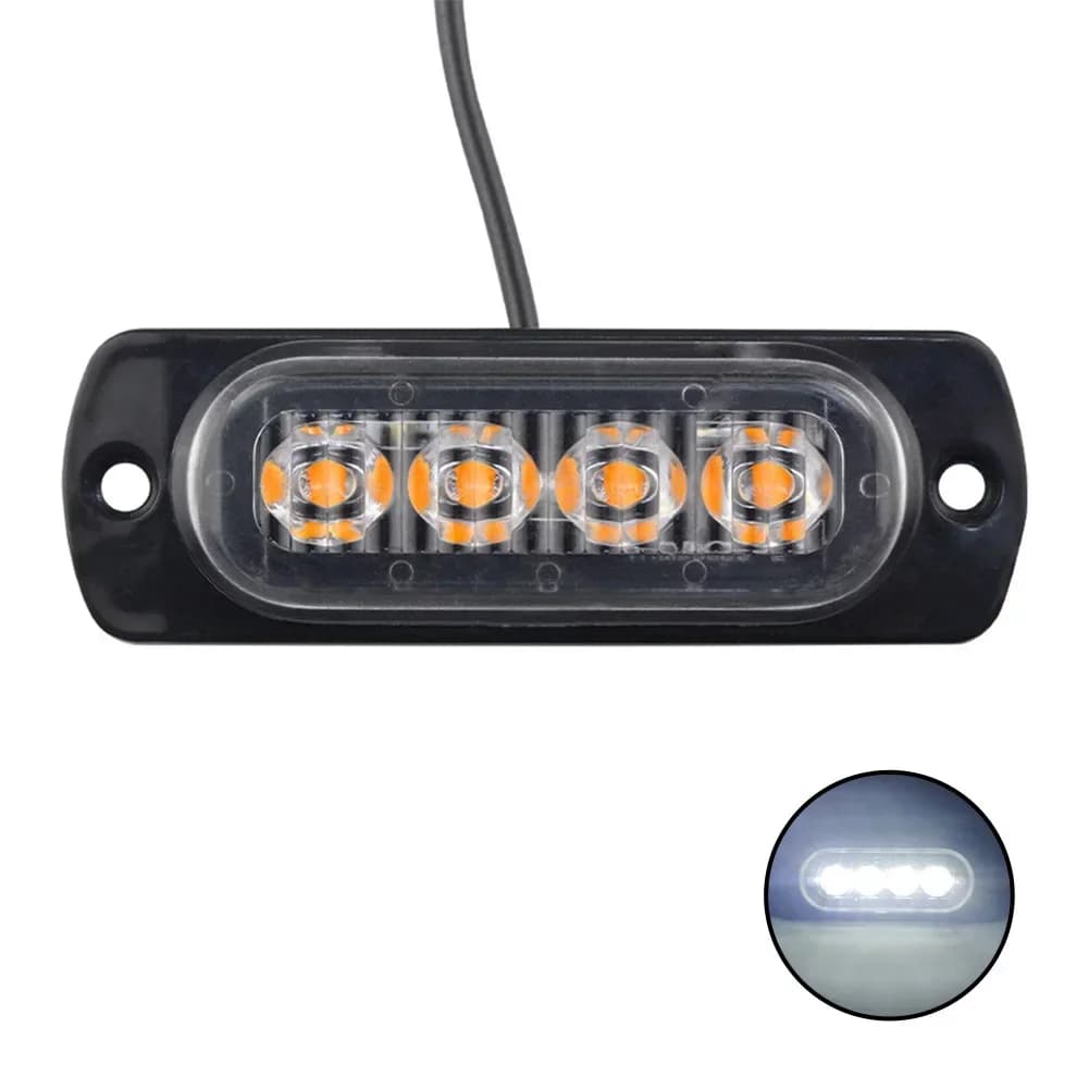 Led Light Grille Lights Car Emergency Light 6LED Warn Light Lights For Car TRUCK Led Light 12V 24V
