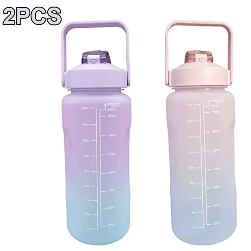 2pcs purple pink / 2.0L