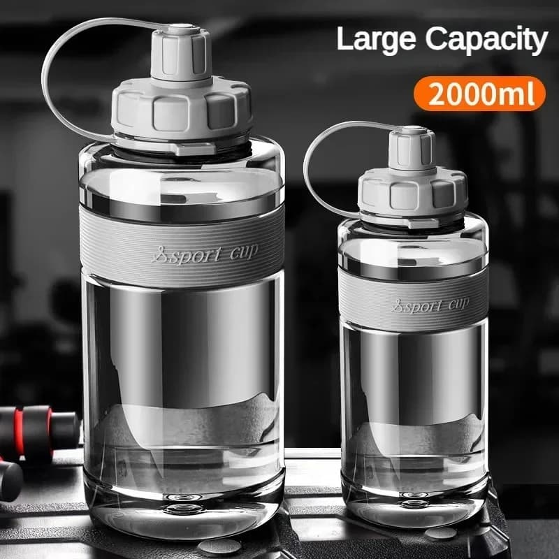 Large Capacity Water Bottle With Straw