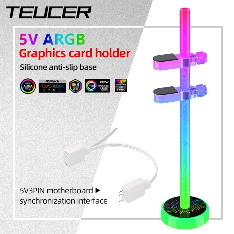 Graphics Card GPU Holder ARGB Adjustable Support Bracket