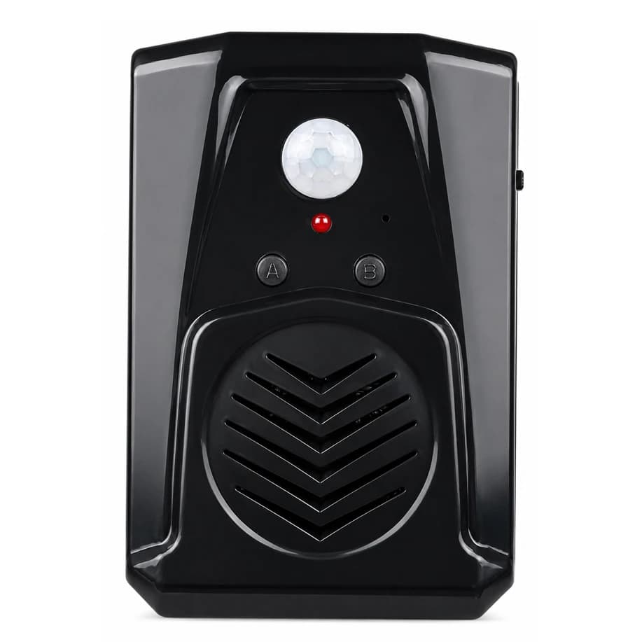 Motion Sensor Voice Player, Recordable PIR Infrared Alarm with 120 Seconds Recording, Custom MP3 Upload via USB, for Store/Home