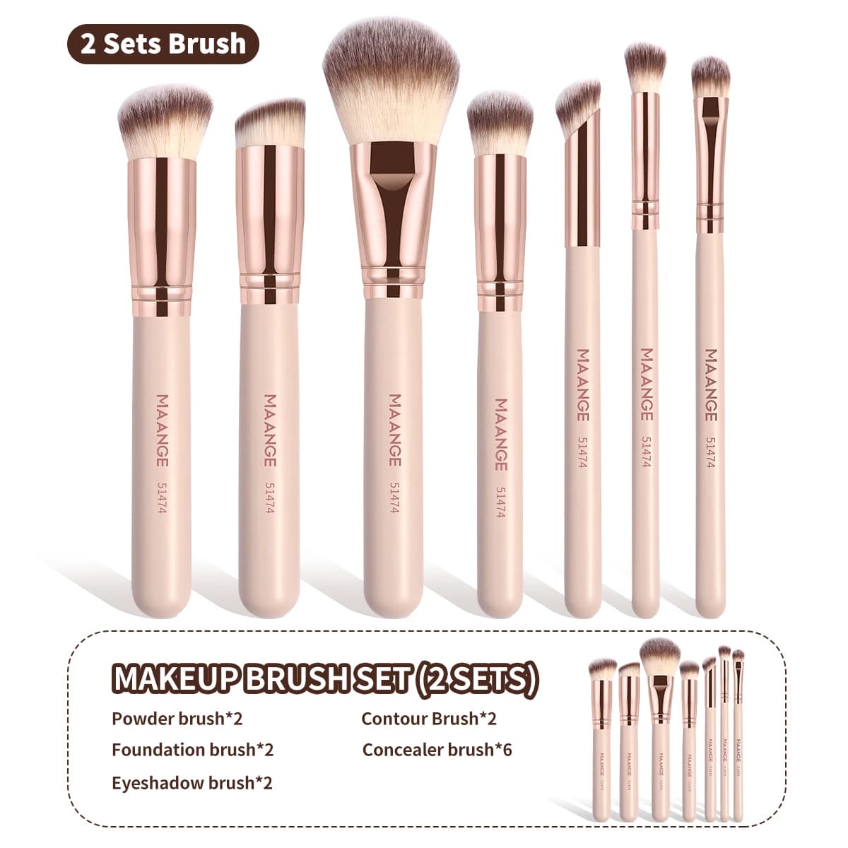 2 Sets Apricot