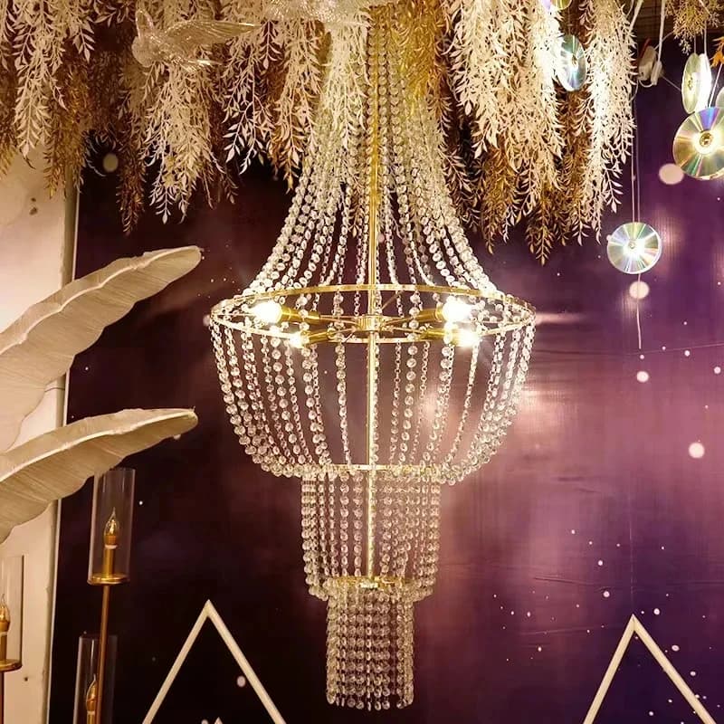 Wedding Hotel Banquet Decoration Crystal Pendant Home Decoration Large Crystal Pendant