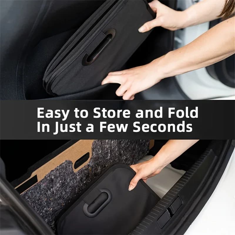 Car Trunk Organizer, Collapsible Compartment Car Organizer, Space-Saving, Foldable Waterproof for All Cars, SUVs, Mini-Vans