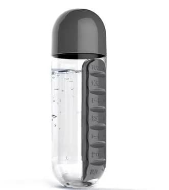 Black water bottle