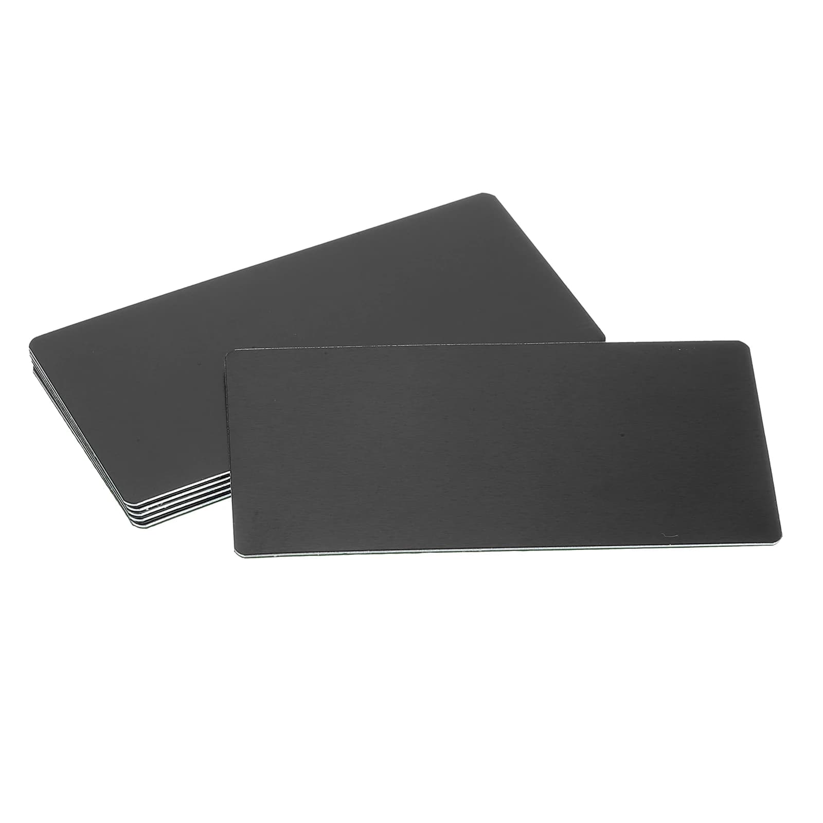 6/12Pcs Blank Engraved Metal Name Plates Laser Strong Adhesive Nameplate Anodized Aluminium Custom Blank Plates Bussness Cards
