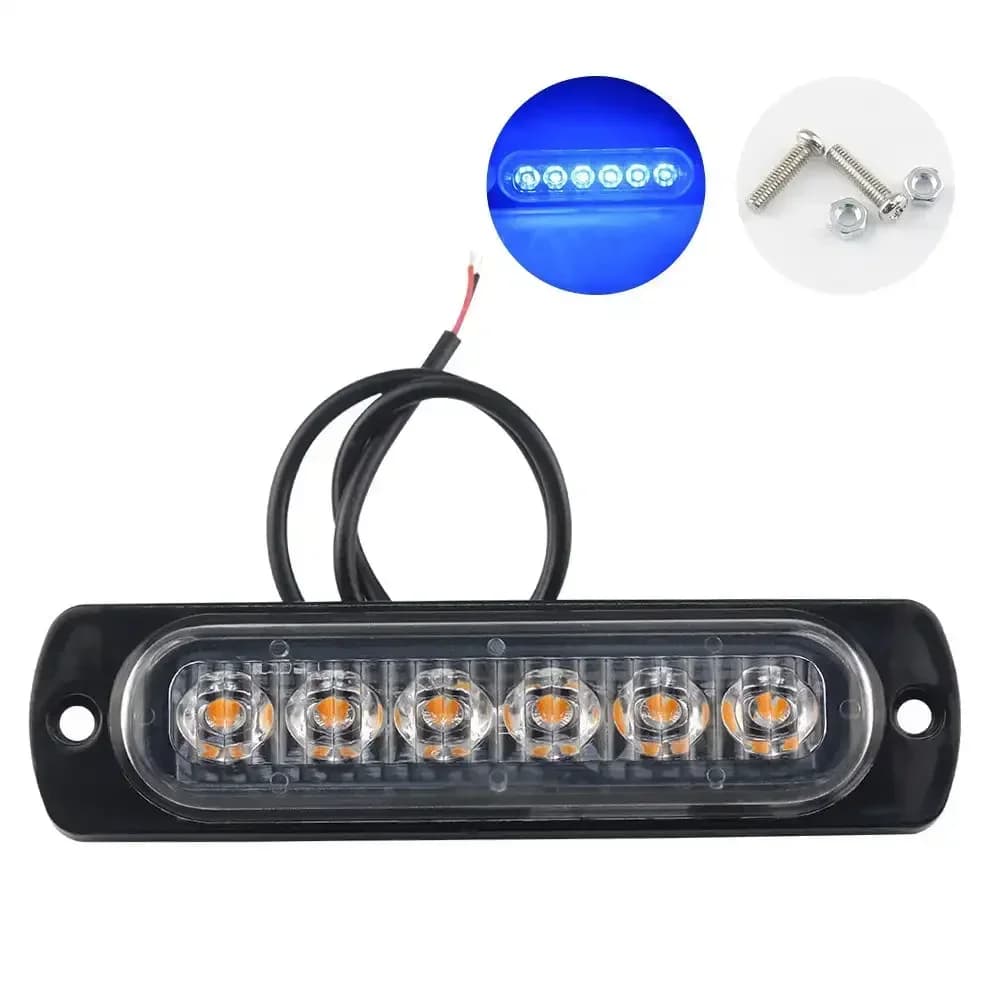 Led Light Grille Lights Car Emergency Light 6LED Warn Light Lights For Car TRUCK Led Light 12V 24V
