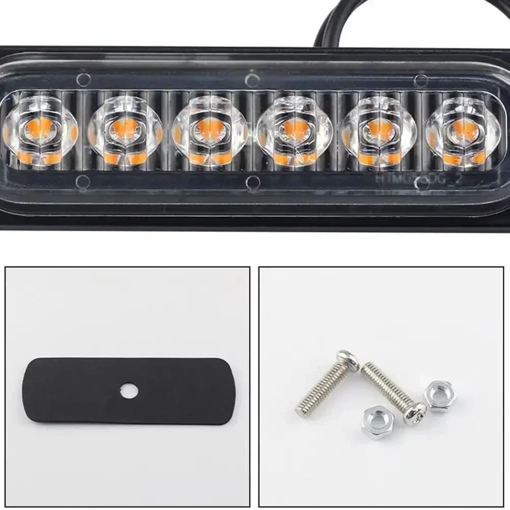 Led Light Grille Lights Car Emergency Light 6LED Warn Light Lights For Car TRUCK Led Light 12V 24V