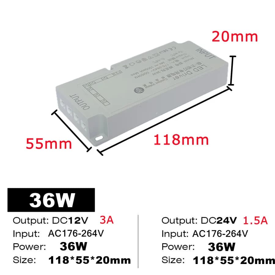 36W / DC 12V / EU Plug