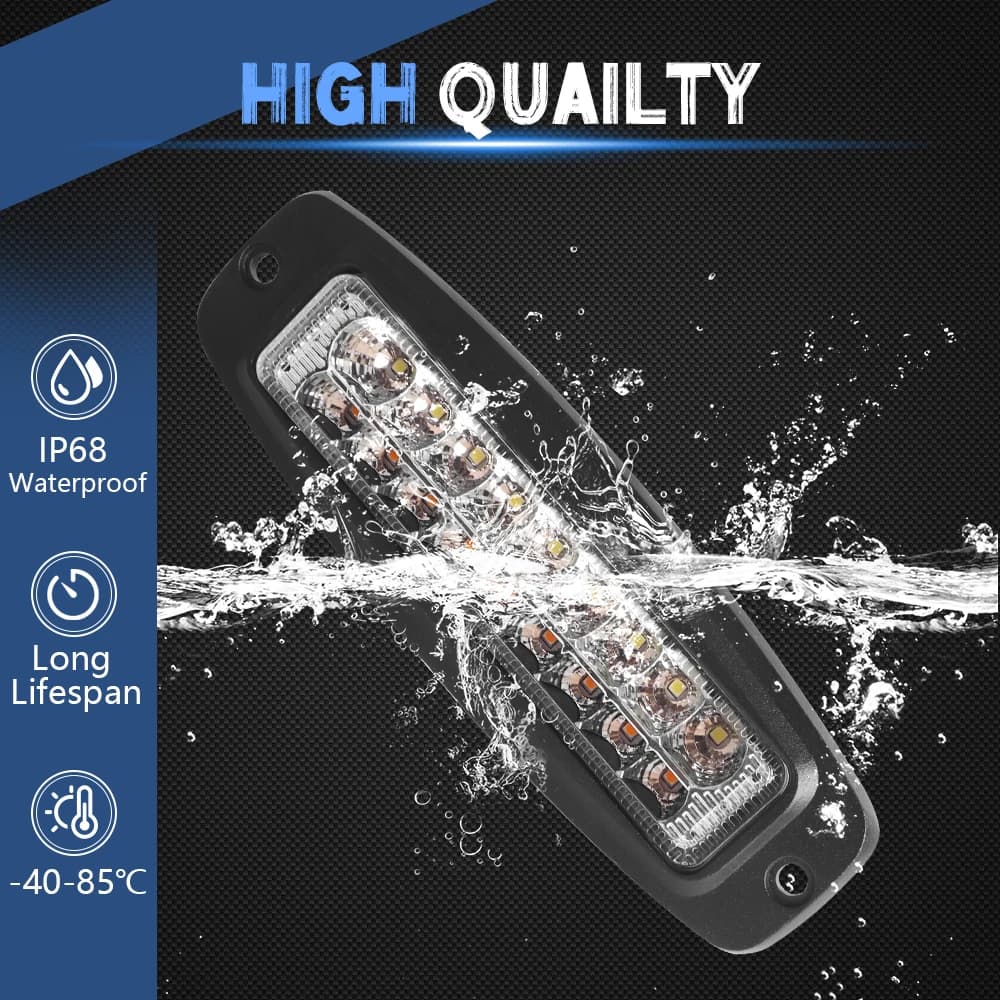 Car Led Light Driving Working Lights Bar Led Flush Mount Pods Bulb Lamp for Universal Auto Coche Truck Offroad 24V 12V