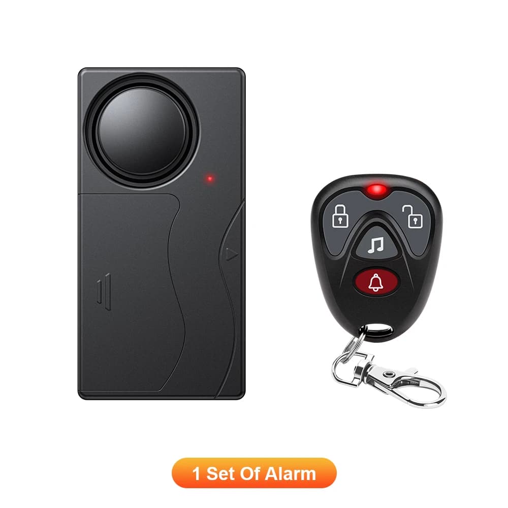 Wireless Vibration Alarm Door And Window Anti-Theft Alarm With Remote Control 110dB Motorcycle Bicycle Security Sensor System