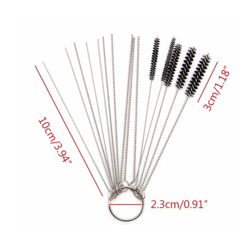 Carburetor Cleaning Tool Carbon Dirt Jet Remove Brushes Needles for Car Motorcycle Moped Scooter ATV Carb Jets Wire Cleaner Kits