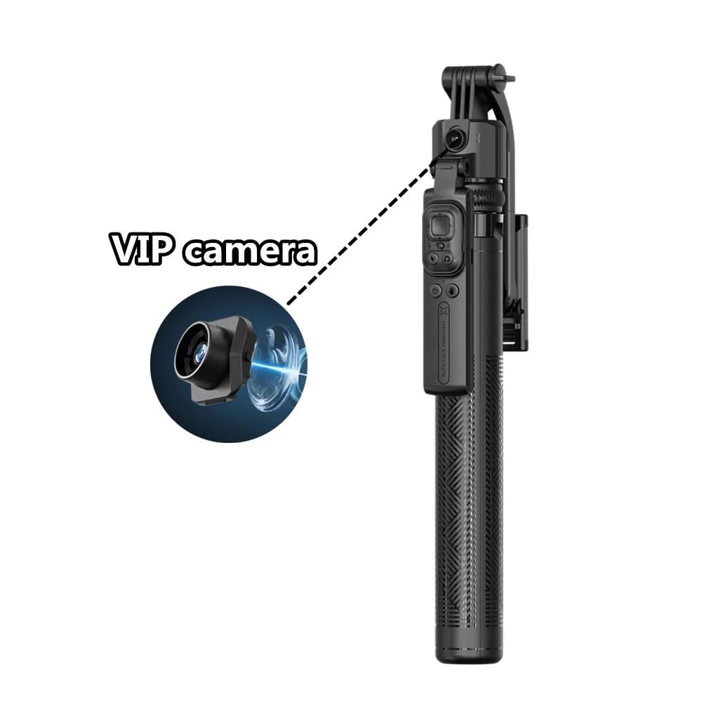 5 in 1 Selfie Stick Gimbal Stabilizer For Smartphone With Bluetooth Remote Intelligent AI Follow-Up Anti Shake Pan Tilt Tripod