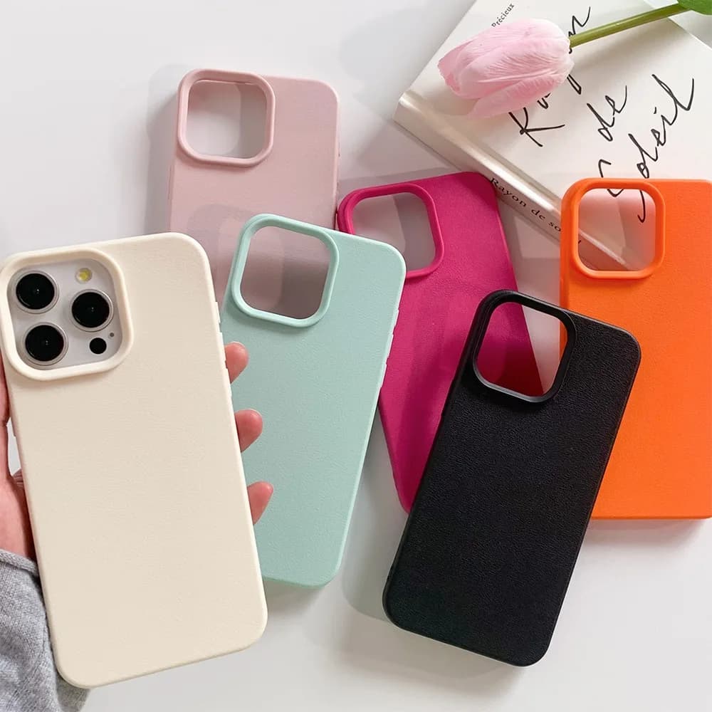 Leather Shockproof iPhone Case With TPU