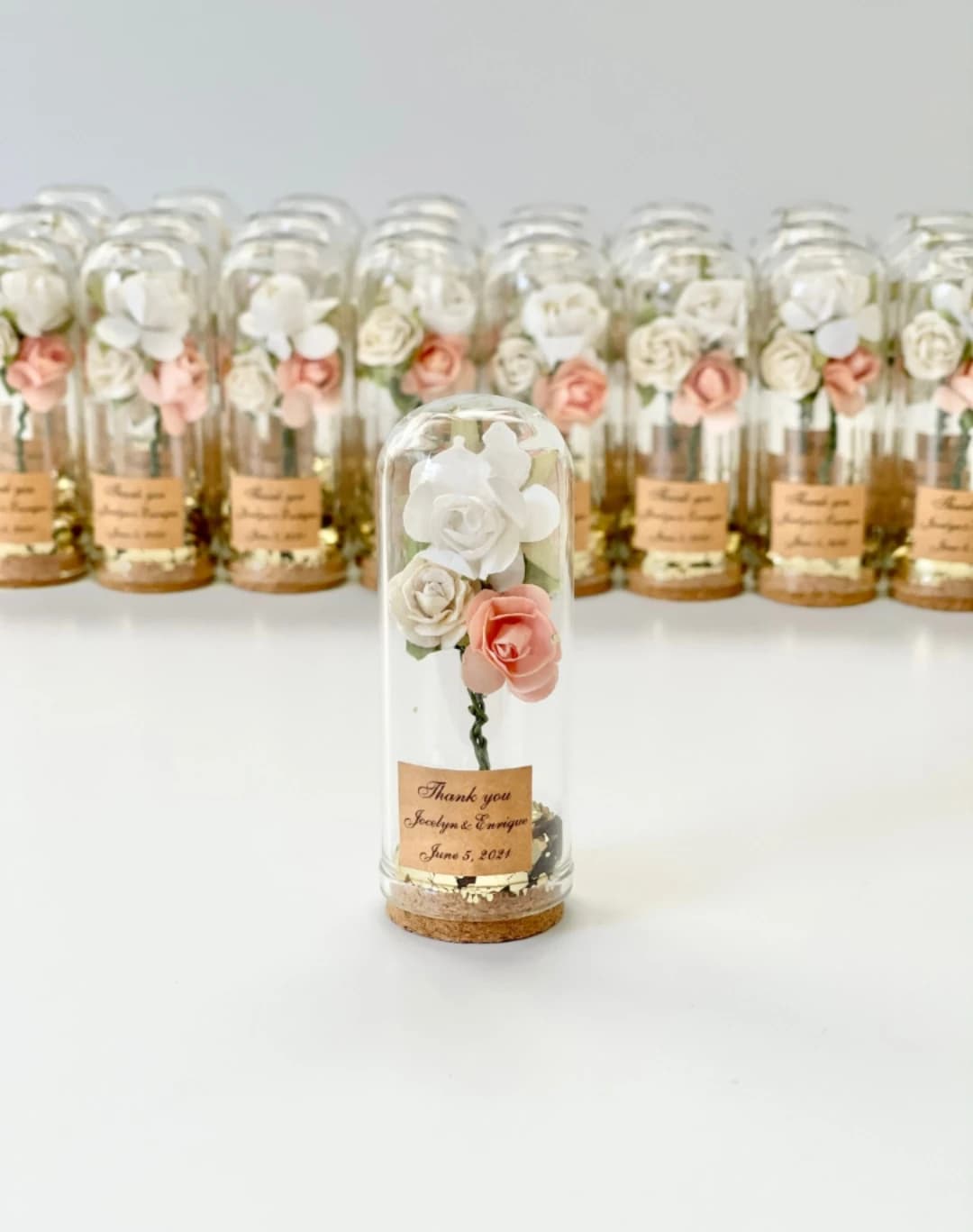 10 pcs Wedding favors for guests, Wedding favors, Glass dome, Cloche dome, Custom favors, Beauty and the Beast Baby Shower
