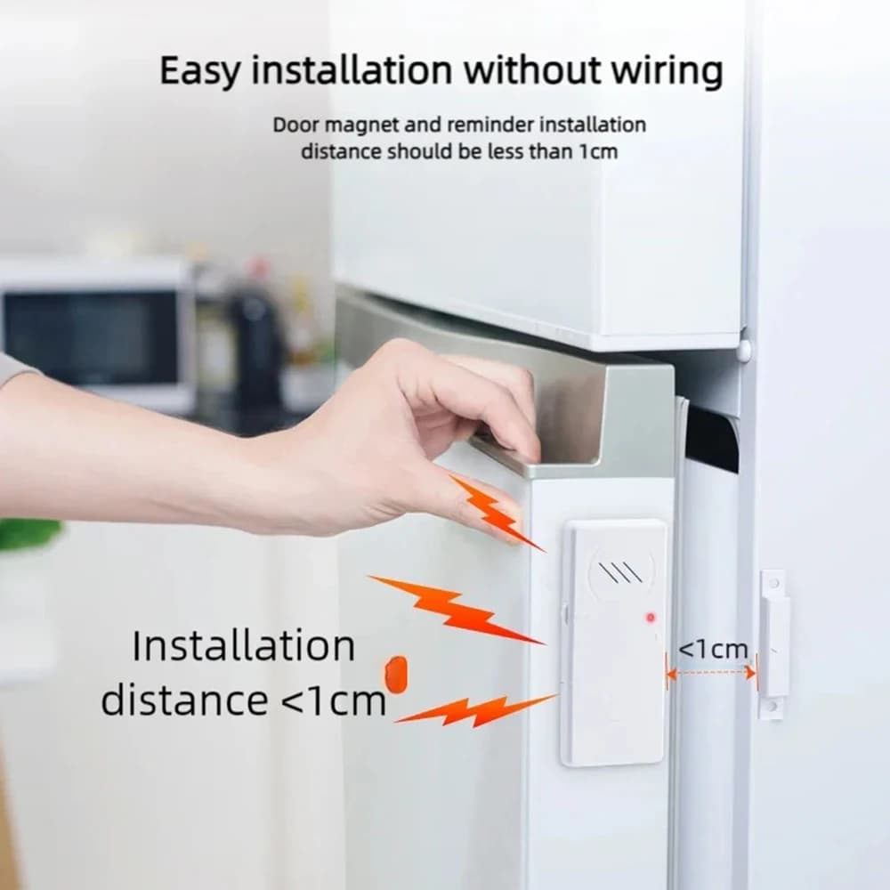 Window Door Magnetic Sensor Alarm Anti-theft Home Alarm Security Smart Sensor to Detect Open Door Refrigerator Alarm Door Sensor