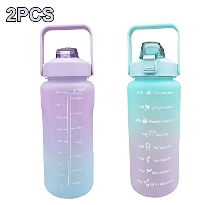 2pcs purple green / 2.0L