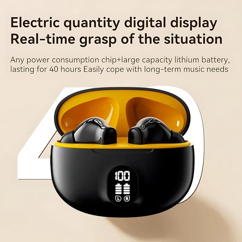 TWS Wireless Earbuds with LED Display