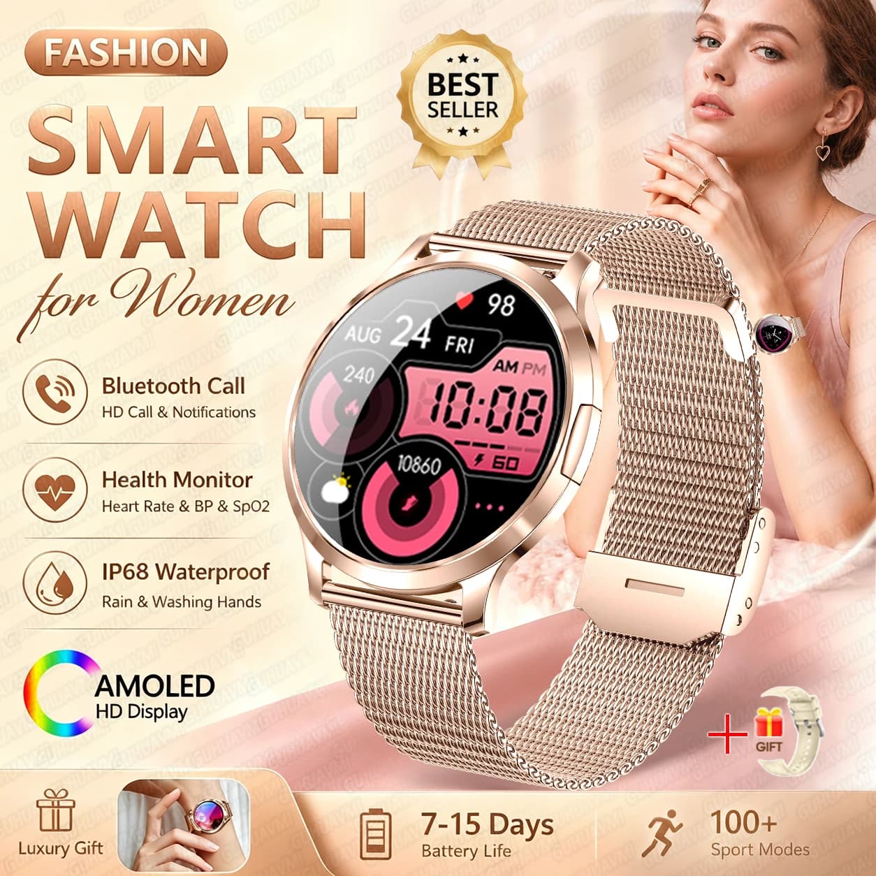 Gold Mesh Belt / Fashion Smart