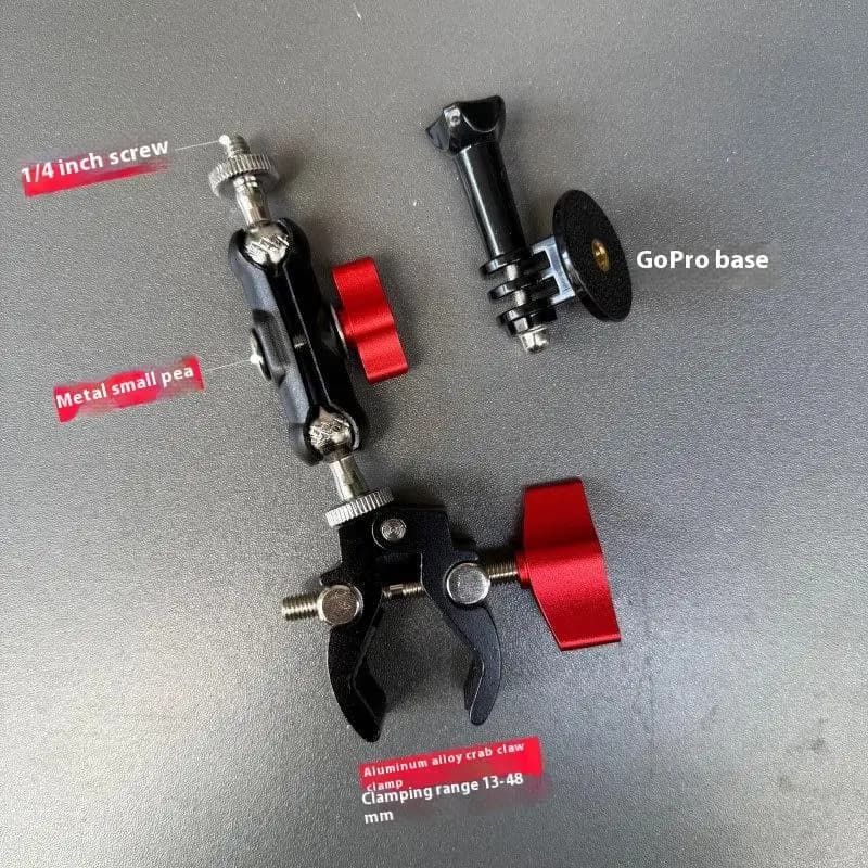 1Set Photography Accessories Camera Metal Super Clamp With Double Ball Head Magic Arm For Monitor Light Mic Phone Mount