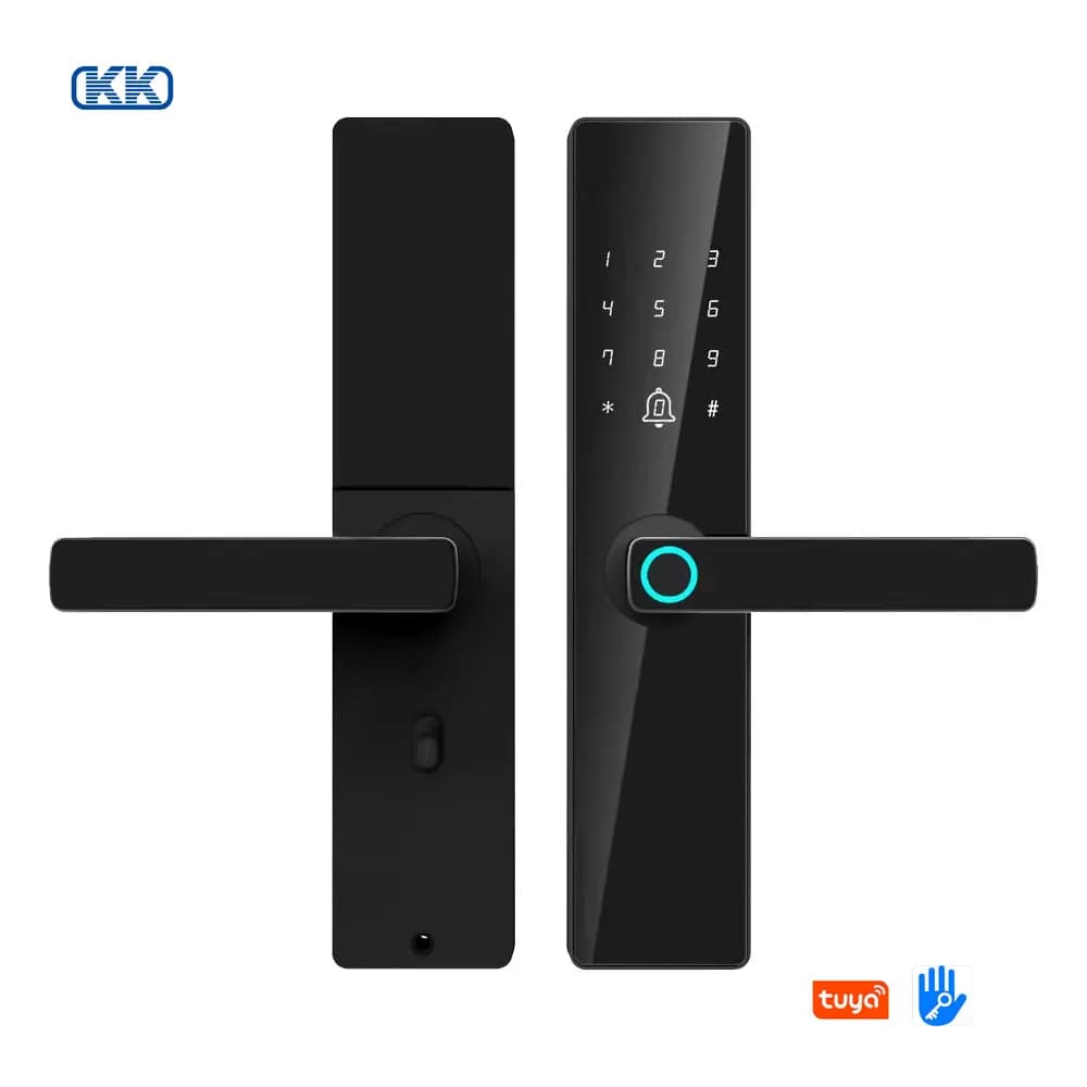 Smart Door Lock With Fingerprint, Password, Card, Key Electronic Lock Suitable For Wooden And Steel Doors