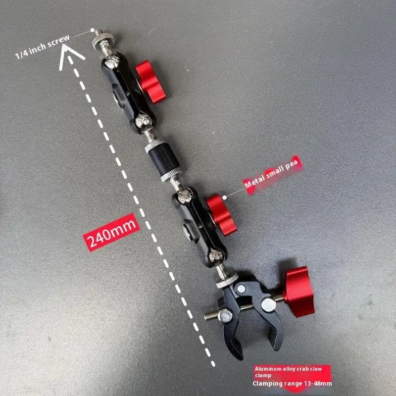 1 Set Photography Accessories Camera Metal Super Clamp With Double Ball Head Magic Arm For Monitor Light Mic Phone Mount