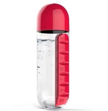 Red water bottle