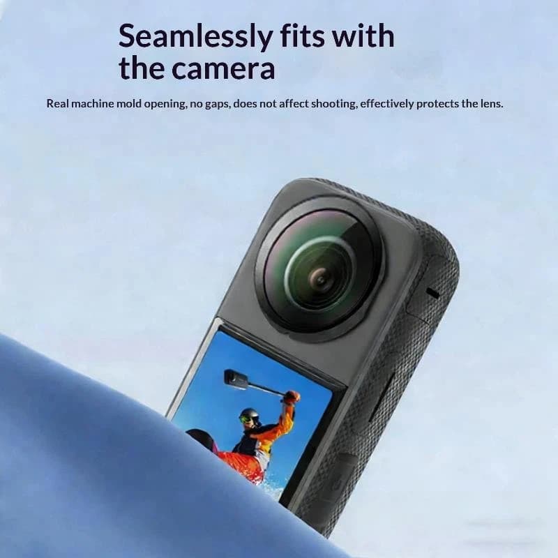 Insta360 X4 X3 X2 Camera Accessories Set Silicone Protective Case with Lens Protector Cap Cover And Carrying Frame