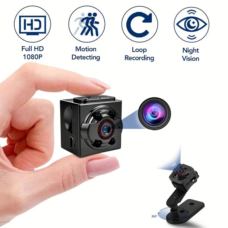 Mini Camera HD 1080p Portable Small Cam With Night Vision And Motion Detection Home Security Tiny Cameras For Indoor Outdoor New