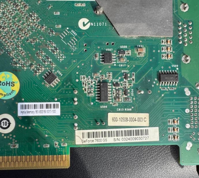 7600GS motherboard graphics card