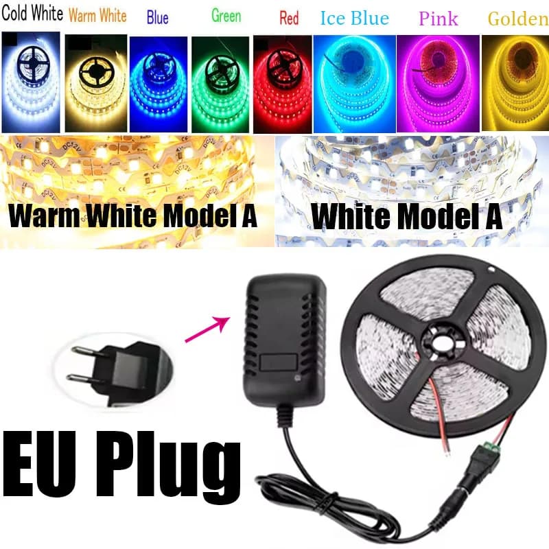 Led Strip  EU Plug / Blue / Led Strip Set / 2m