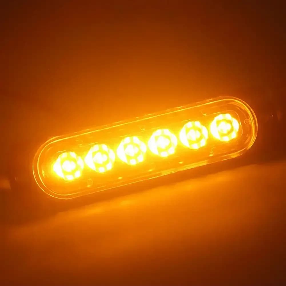 Led Light Grille Lights Car Emergency Light 6LED Warn Light Lights For Car TRUCK Led Light 12V 24V