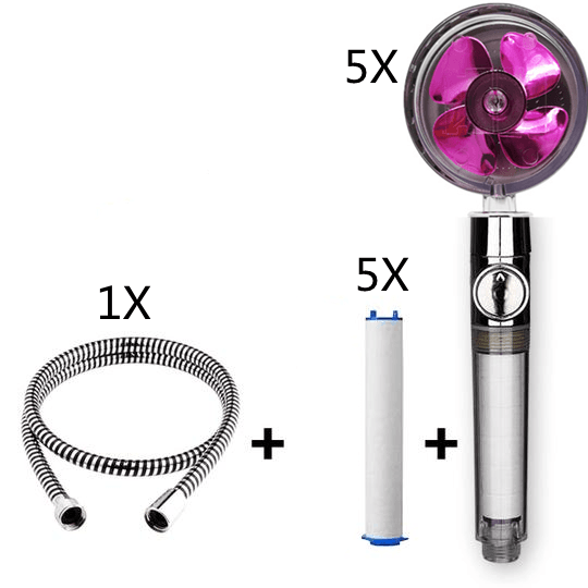 Propeller Handheld Shower Head With Filter