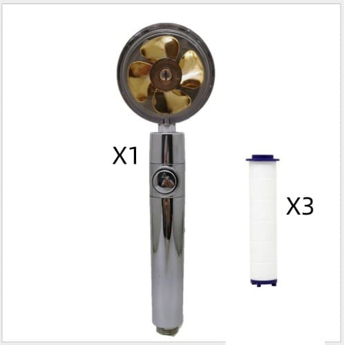 Propeller Handheld Shower Head With Filter