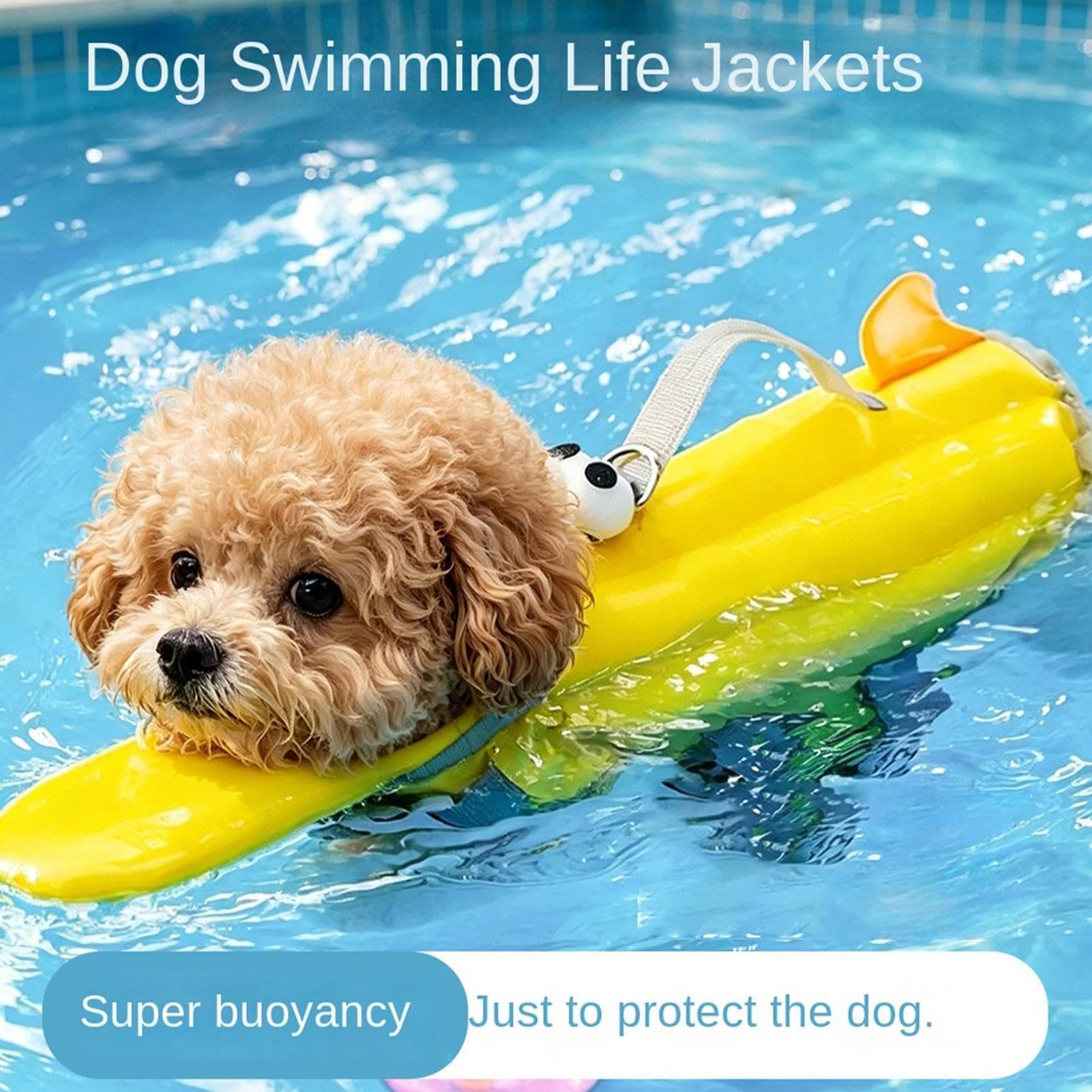 Dog Life Jacket - Cute Dog Life Vest For Swimming Boating With High Buoyancy And Rescue Handle, Adjustable Pet Floating Jacket Puppy Floating Swim Vest For Small Medium And Large Pet