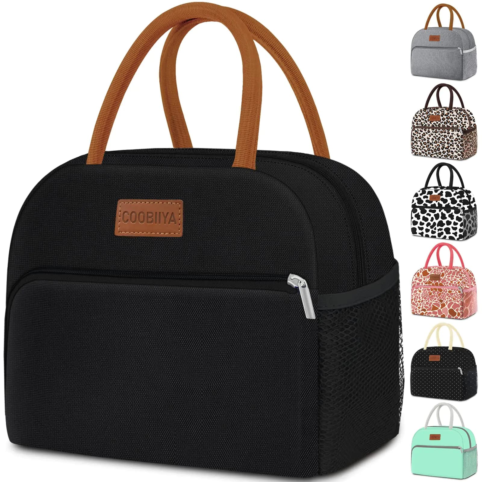 Insulated Leakproof Lunch Box Tote Black