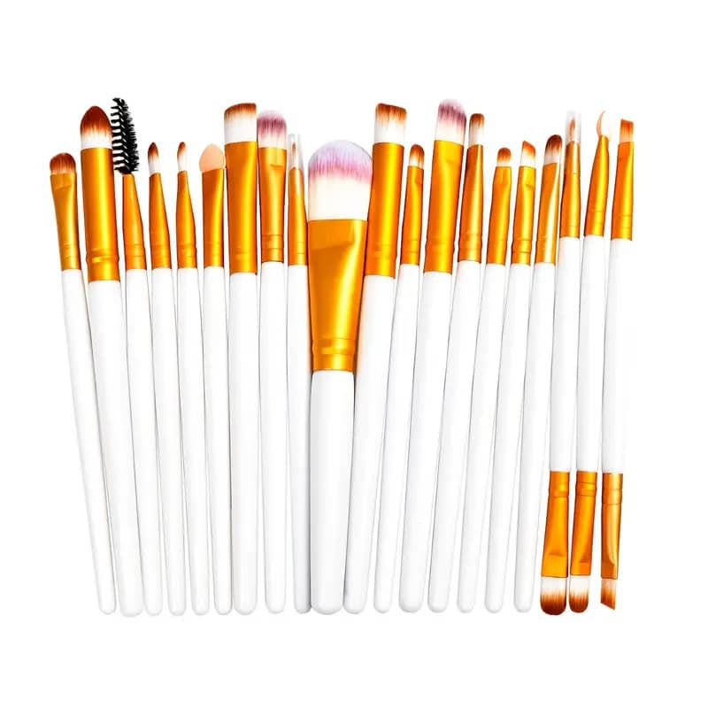 20 Pcs Colorful Soft Makeup Brushes Set and Tools